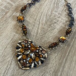 Betsey Johnson Gorgeous Brown Stones Necklaces